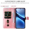 For Vivo X200 Pro 5G Case Zipper Wallet Calf Texture PU Leather Phone Cover