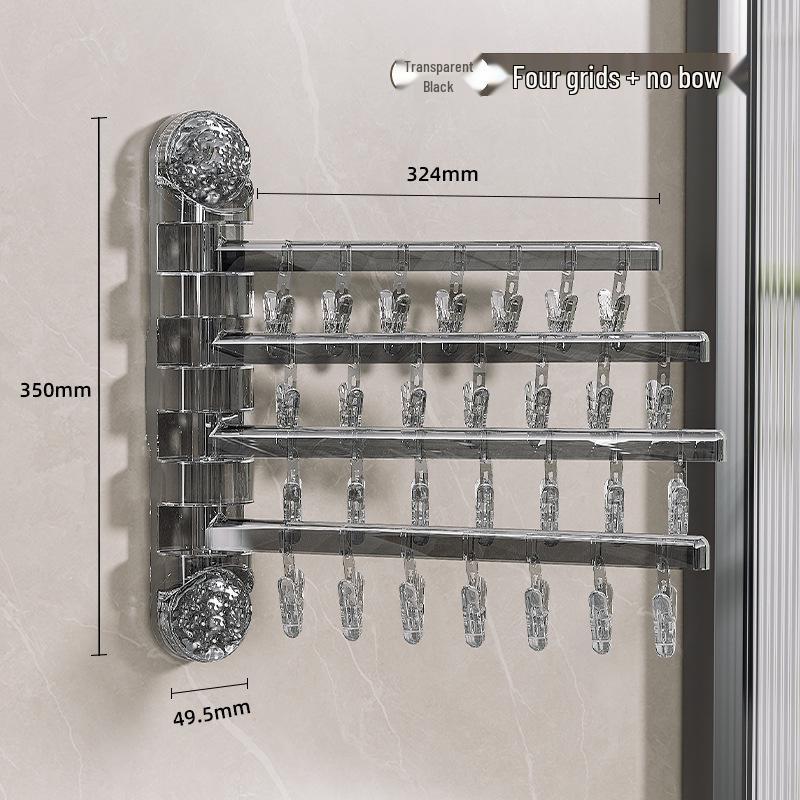 Rotating Suction Cup Clothes Drying Clips – Wall-Mounted, Multi-Functional for Socks & Underwear Drying