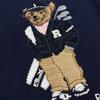 Little Bear Autumn/Winter Men's Pure Cotton Embroidered Round Neck Sweater