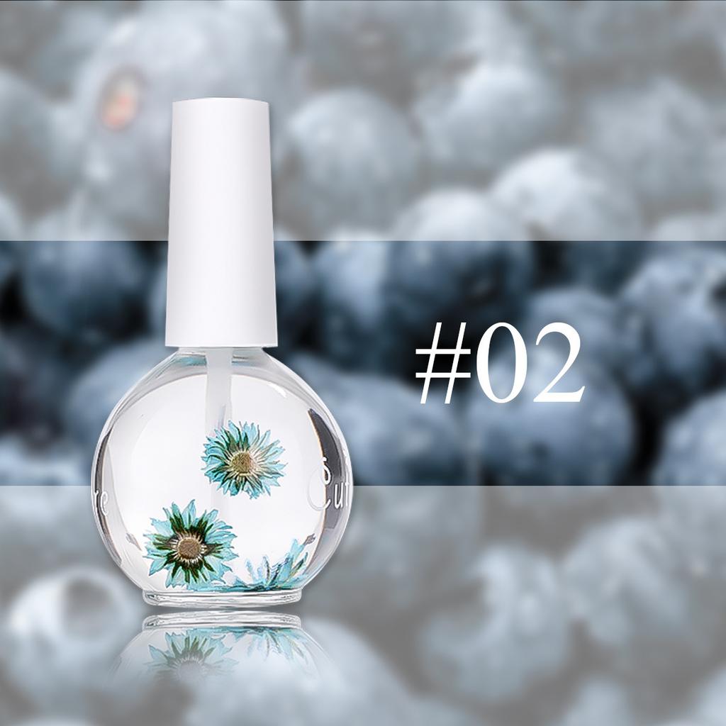 Óleo Nutritivo para Cutículas de Flores Secas 10ML Nutrir Reparar Unhas Danificadas Óleo para Cuidados com as Unhas Tratamento Hidrata Fortalece Unhas Brilhantes