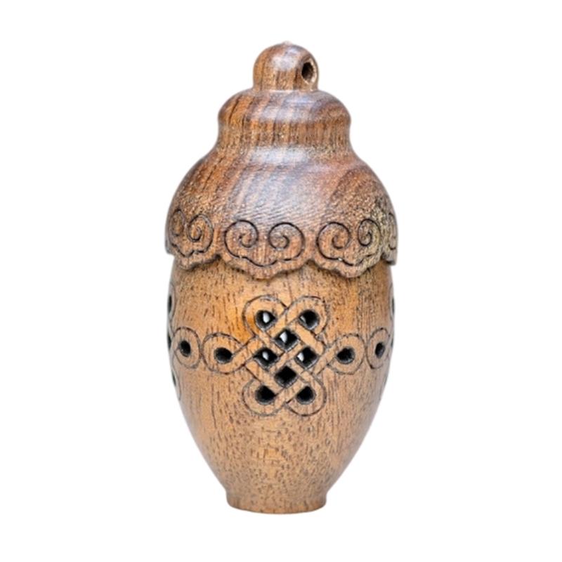Dispenser di Fragranze in Legno Intagliato Per Oli Essenziali Incensi Sfera Diffusore Profumato Bottiglia Come Decorazione da Appendere per la Casa