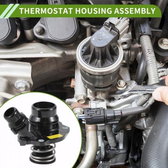 Engine Coolant Thermostat Housing Assembly for BMW 328d xDrive 2014-2018