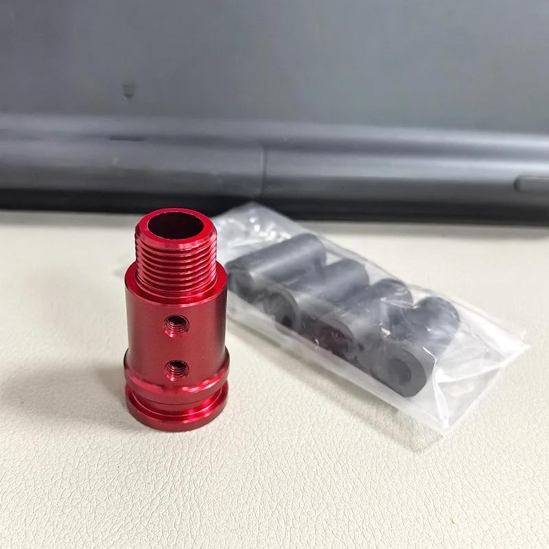 Universal Car Manual Gear Shift Knob Adapter For M18x1.5/M10x1.5/M12x1.25 Thread Aluminum Alloy for Car for Racing Game