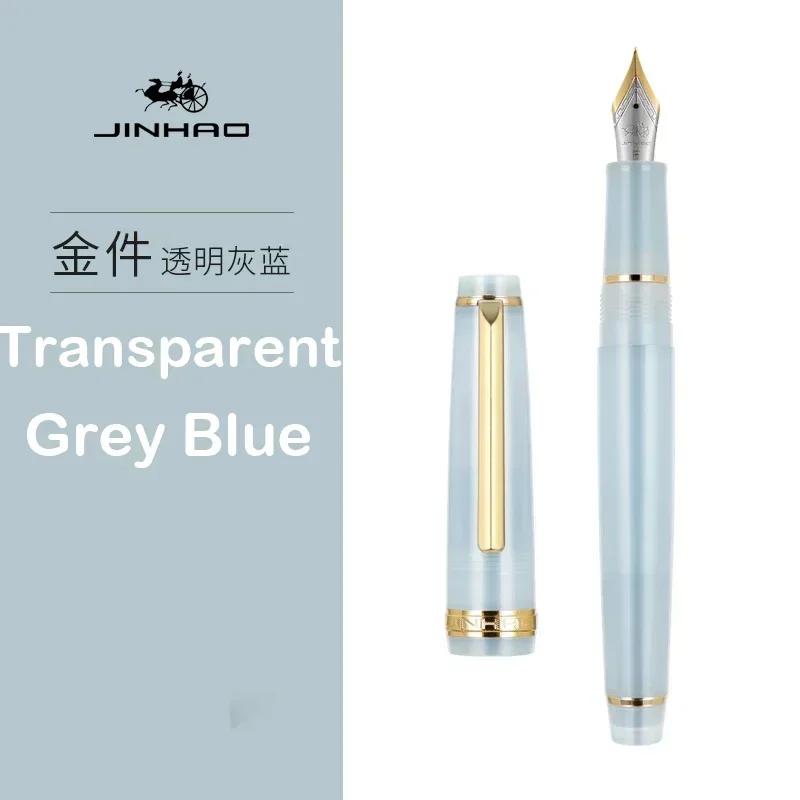 Jinhao 82 Fountain Pen Gold Trim Acrylic Barrel Fine Nib for Writing Calligraphy Signature School Office Supplies Stationery