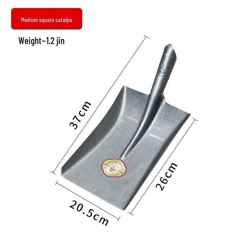 Steel Long-Handled Agricultural Shovel: Thickened, Large Pointed & Flat Head for Gardening & Digging