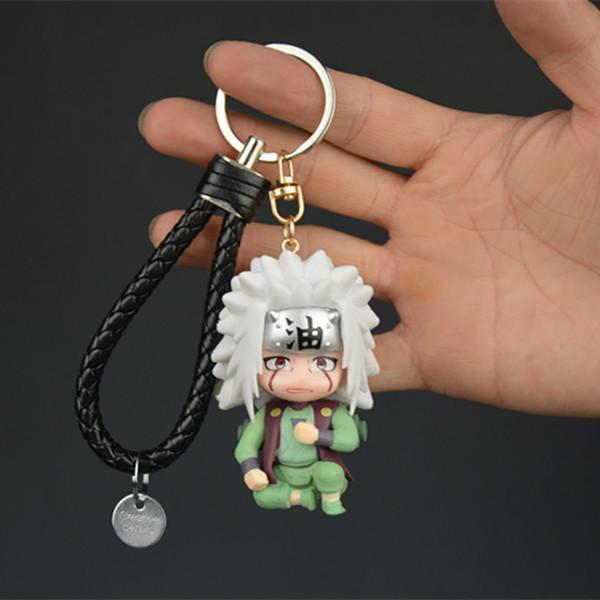 Anime Naruto Figure Kakashi Gaara Sasuke Keychain Adorable Car Keychains For Pendant Keys Holder Accessories Backpack Charm Gift