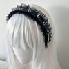 Punk Dark Goth Kreuz Stirnband Abby Ins Harajuku Y2k Babes Leder Schnalle Kette Stirnband Zubehör für Damen