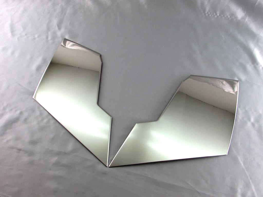 BRIGHTZ Finish Stainless Steel Plated Rear Hatch Side Panels for the Roomy Custom Compatible with the and 910 Roomy Ultra-Mirror (2-Piece Set)