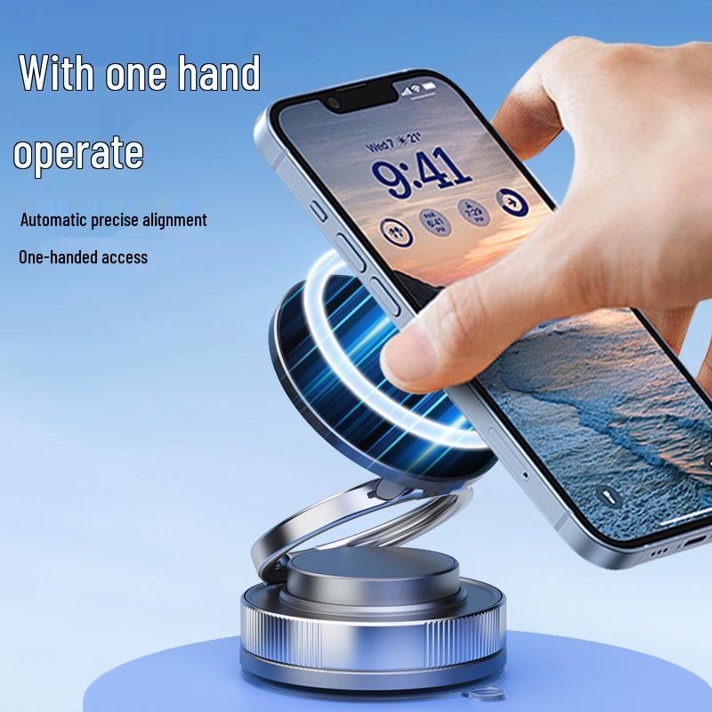 2025 Magnetic Suction Car & Desk Phone Holder - Adjustable Vacuum Cup Mount