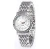 Elegant Women's Two Tone Crystal Watch Stainless Steel Band Quartz Wristwatch Ladies Dress Watches
