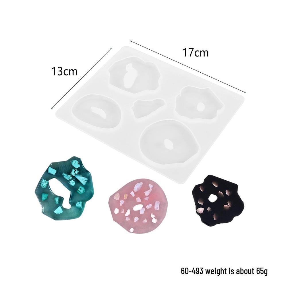 DIY Geometric Silicone Mold for Round, Oval, and Earring Pendants