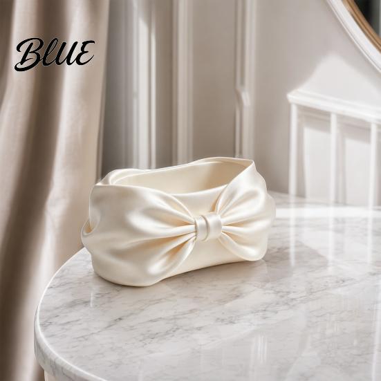 Decorative Storage Bowl 3D Print Box, Bow Shape Multifunctional Organizer, One-piece Molded Container Desktop Bowl, for Jewelry And Beauty Accessories