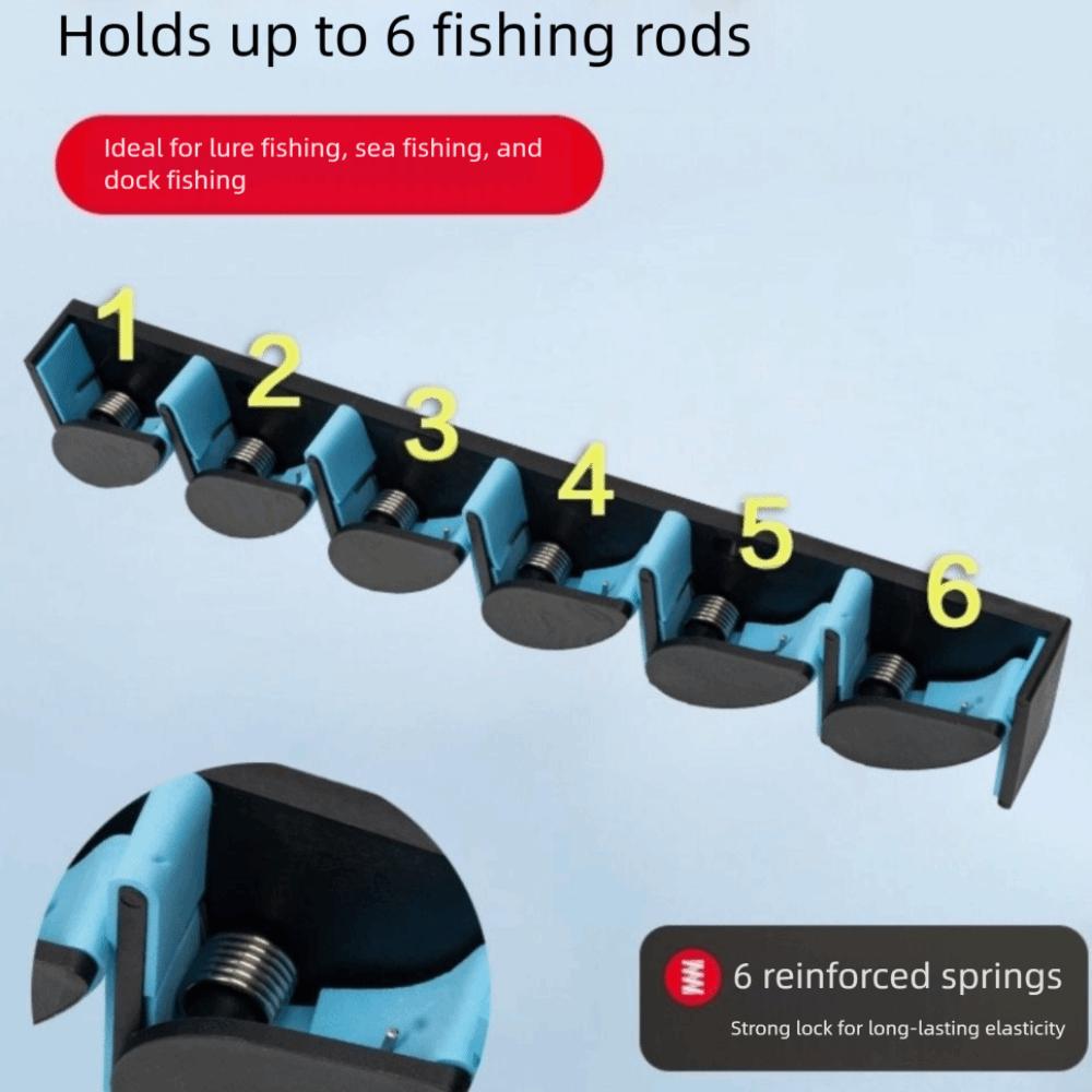 Easy Install Fishing Rod Storage Rack Adjustable Fishing Pole Carrier  Outdoor Sports