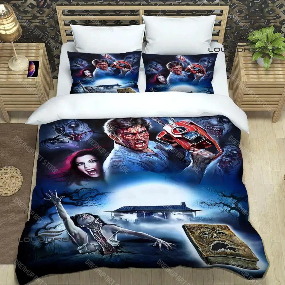 Set Biancheria da Letto Stampata The Evil Dead Set di Articoli Raffinati Copripiumino Set Piumone Letto Set Biancheria da Letto Lussuoso Regalo di Compleanno