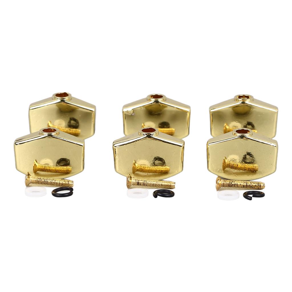 6Pcs Guitar Tuning Peg Buttons Metal Stable Universal Tuner Buttons Replacement for Acoustic