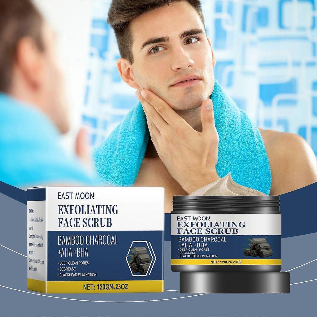 Limited time!!East Moon Charcoal Facial Scrub - Gentle Exfoliation, Comfortable Cleansing, Moisturizing And Hydrating Scrub