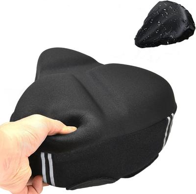 Cadeau Fietshoes ontwikkeld met 5 cm extra dikte en Kussen Fietszadelhoes Zadelkussen met Waterdichte Hoes Fietskussen 3D Schok