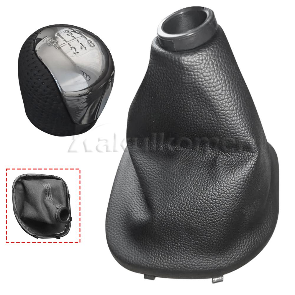 1x Gear Shift Knob Leather Boot Manual For Kia Forte Cerato&Koup 2010 2011 2012 2013 846401M100 84640-1M100 Replace Car Parts
