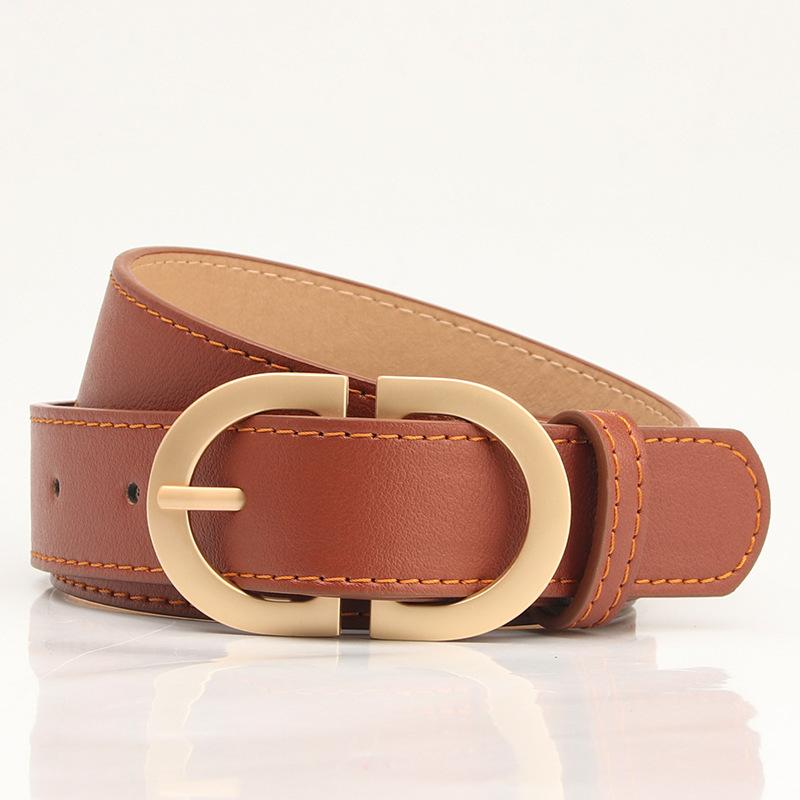 A Matte, High-end, Fashionable Korean-style Pu Belt for Women, Versatile for Outerwear and Jeans, and A Decorative Strap