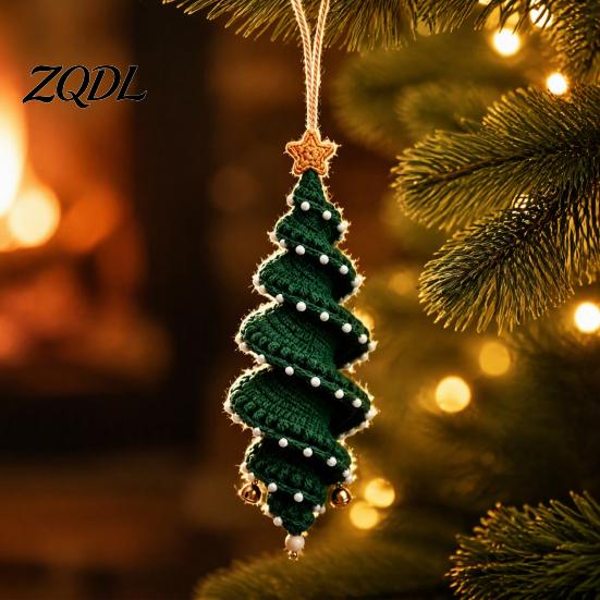 Regalo di Natale Fatto a Mano Bambola all'Uncinetto Ornamento a Spirale Kit Fai da Te, Set Artigianale Festivo con Modello Pupazzo di Neve Filato Morbido, Perline, Decorazione per Albero da Appendere alla Finestra
