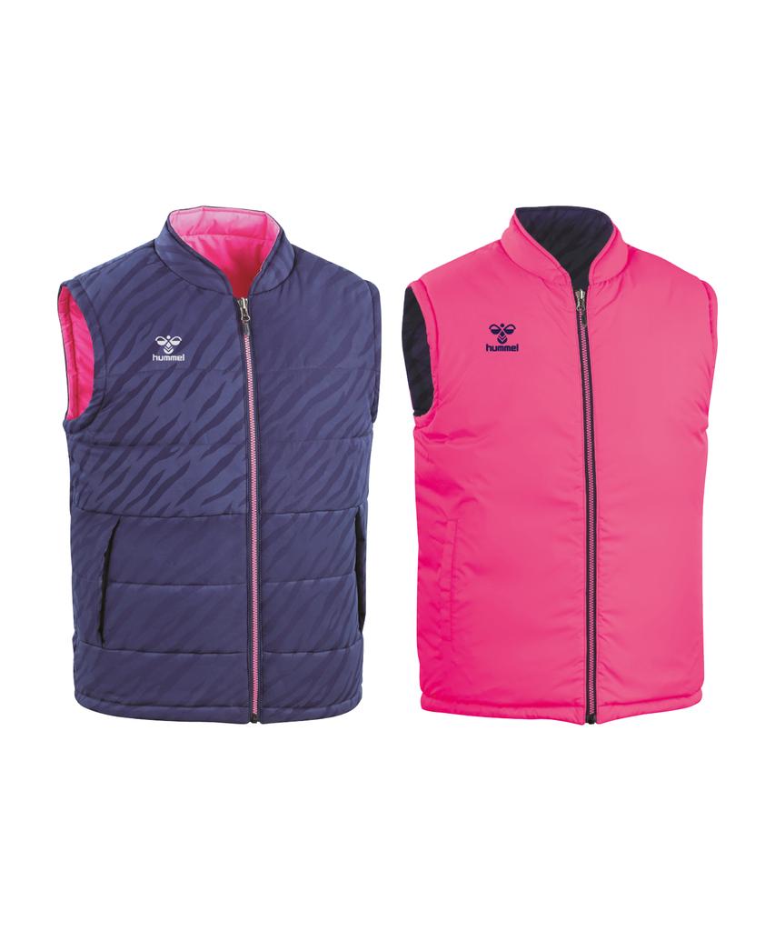 Hummel Reversible Padded Vest - Navy Pink (Hm-6884)