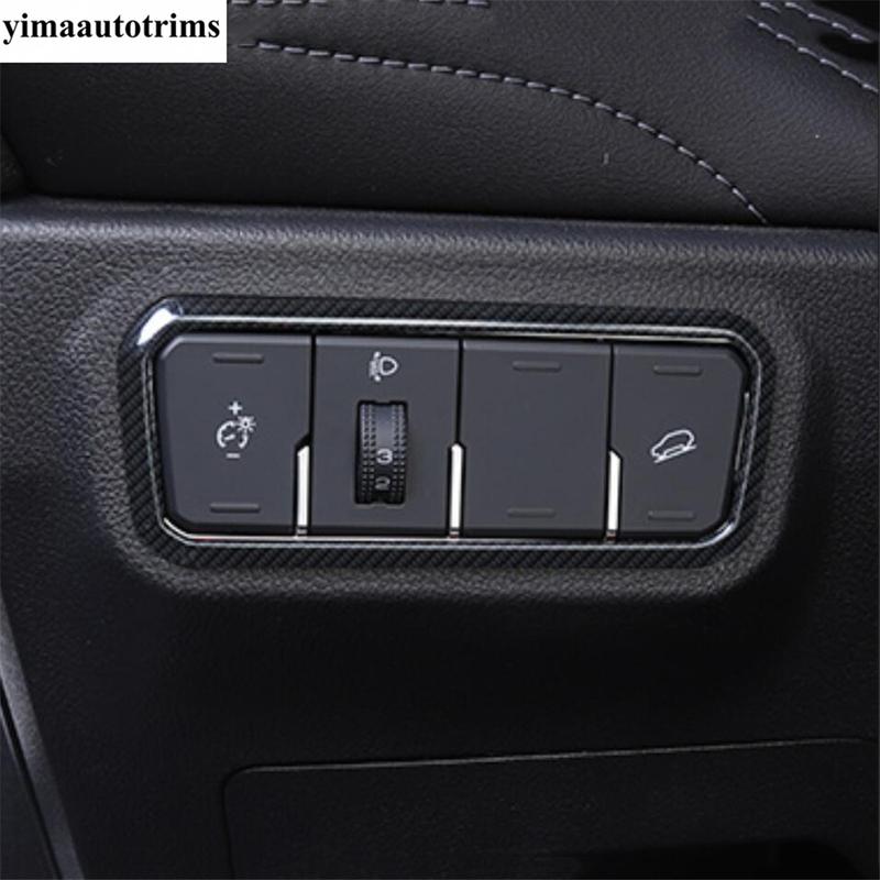 Head Light / Glove Box Sequin / Dashboard Air AC Outlet Vent Cover Trim Stainless Steel Accessories For Haval F7 F7X 2018 -