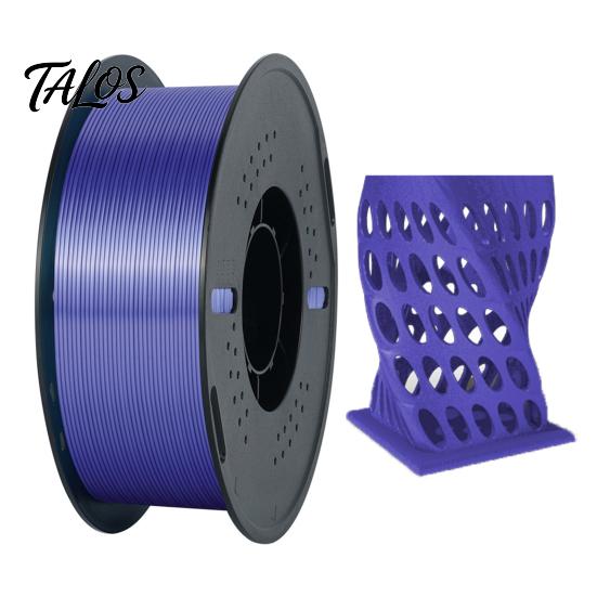 High Precision Filament Silk PLA 3D Printer Filament, 1.75mm 1kg Spool for Supply FDM Printers, Shiny Metallic DIY Ornaments and Models Smooth Finish
