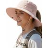 Women's Sun Hat Wide Brim Bucket Hat for Outdoor Breathable Mesh Ponytail Hole Adjustable Foldable UPF 50+ Windproof
