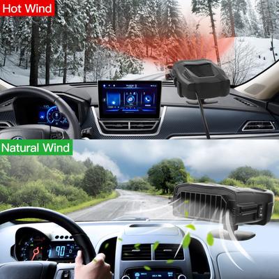150W 12V Car Truck Auto Heater Hot Cool Fan Windscreen Window Demister Defroster