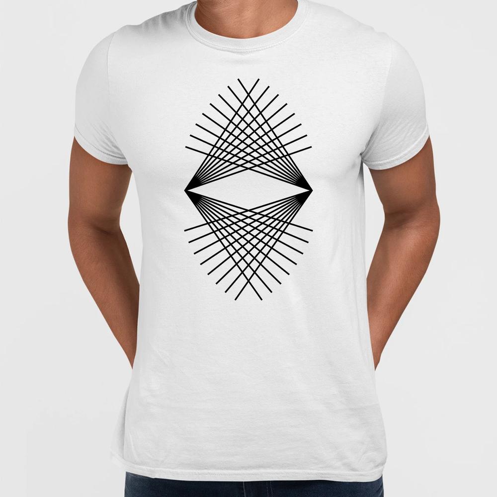 Geometric Elements Line Dots Shapes Printed Modern Unisex Tshirts Sample 12