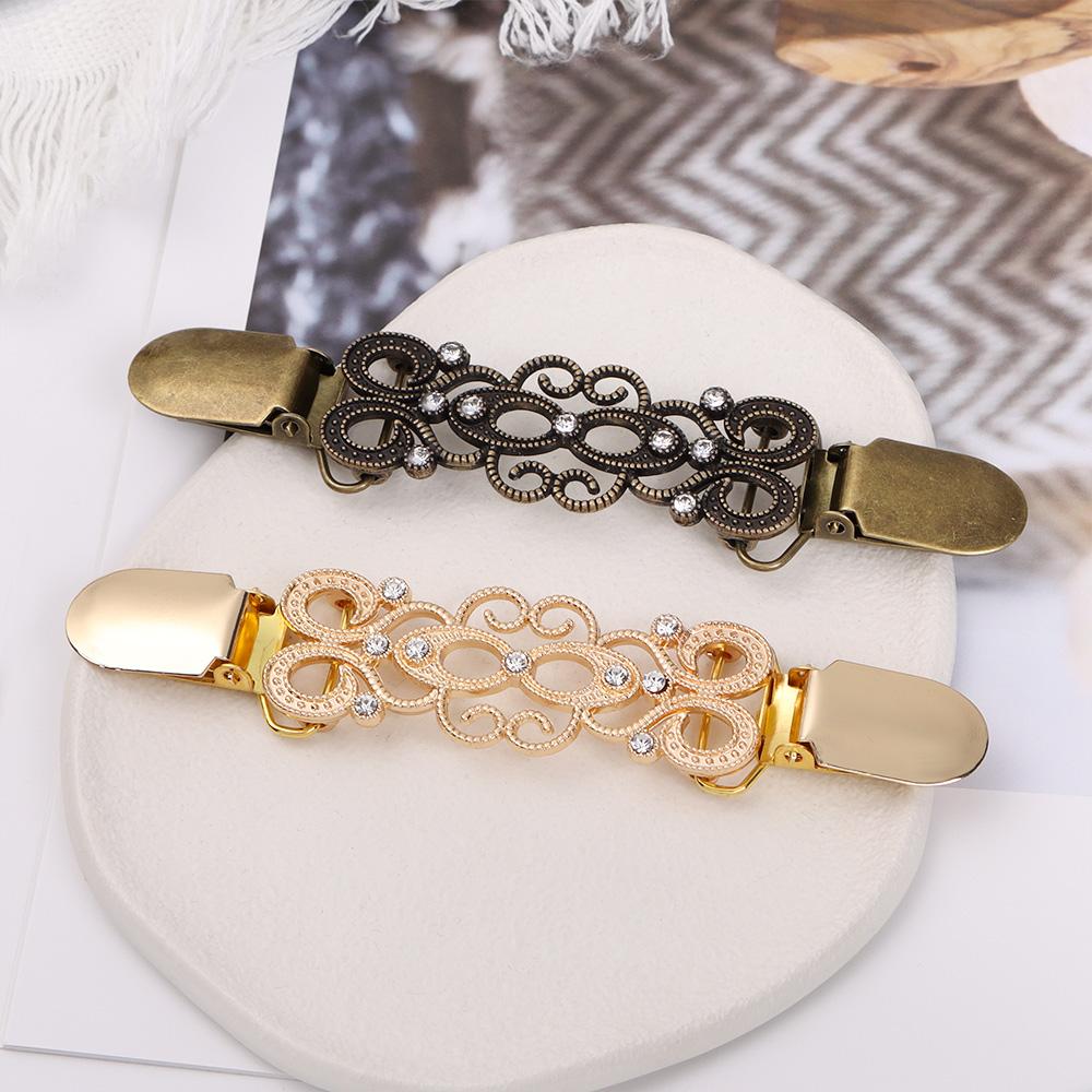 Trendy Shirt Collar Retro Winter Sweater Blouse Pin Shawl Brooch Cardigan Clip Duck Clip Clasps