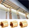 3lots 1 Inch Internal Thread Brass Couplings Includes Tape for Secure Sealing In Water Pipe Applications