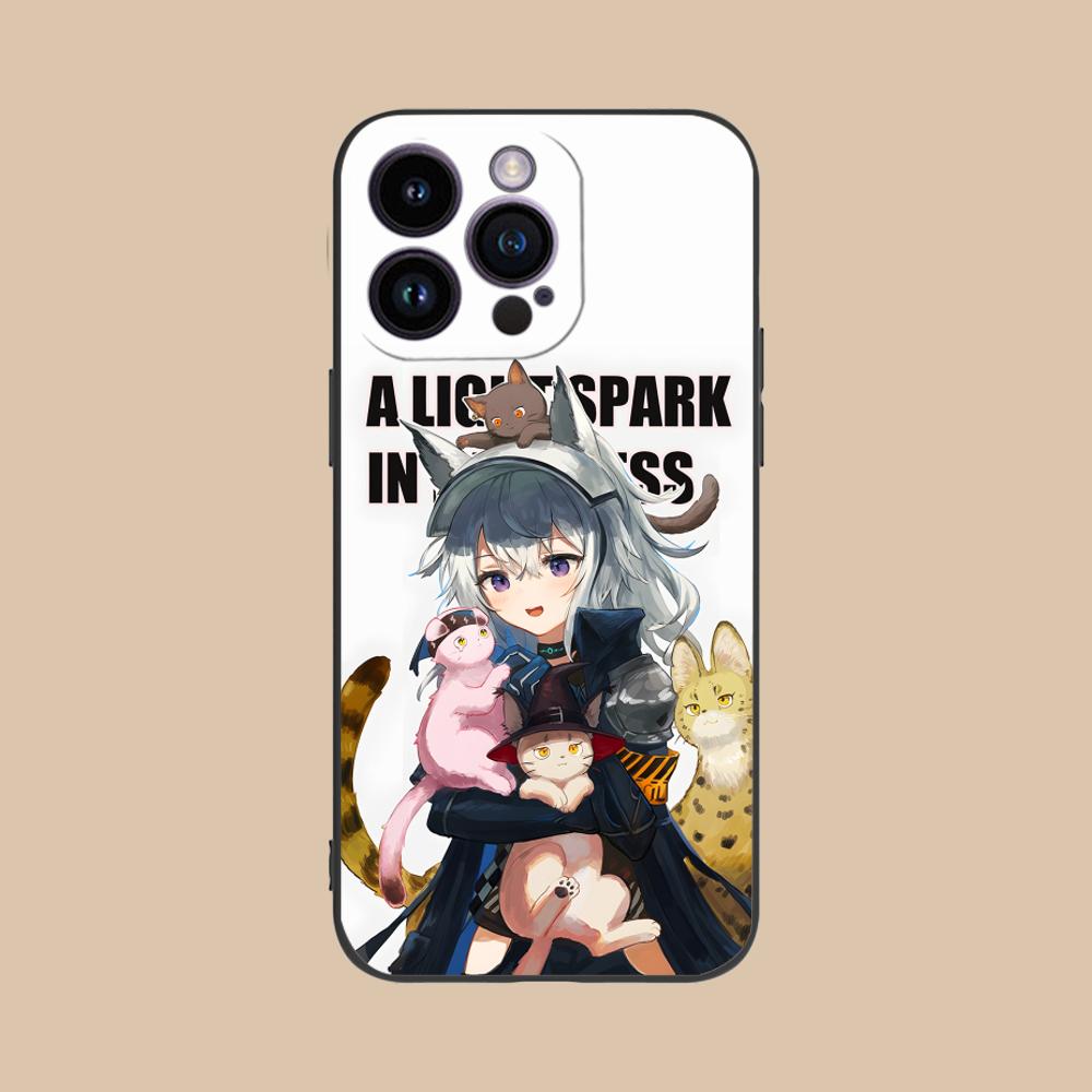 Arknights Grani Matte TPU Mobile Phone Case for iPhone 17 16 15 14 13 12 11 X XR XS 8 7 Air Pro Max Plus Mini Colorful Cover