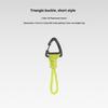 Multifunktionaler Dreieck-Karabiner 7-Strängiges Anti-Lost Schlüsselband Handgelenk-Haken 1,5 cm max. Öffnung für Outdoor-Camping Taschenlampe Schlüssel