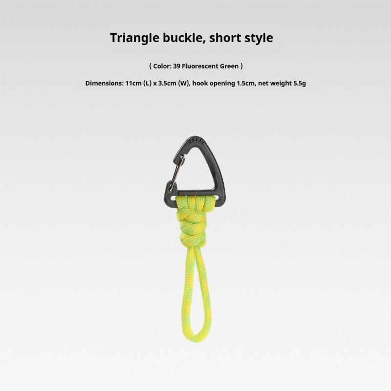 Multifunktionaler Dreieck-Karabiner 7-Strängiges Anti-Lost Schlüsselband Handgelenk-Haken 1,5 cm max. Öffnung für Outdoor-Camping Taschenlampe Schlüssel