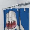 Comics Style Cartoon Shark Printed Shower Curtain Personalized for Bathroom Decoration Gift Home Decor Customizable Size Availab
