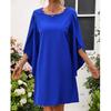 Women Dresses 2025 Summer Cape Sleeves O-Neck Chiffon Casual Women Dress J893