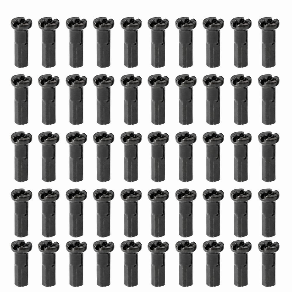 50PCS 14G Compatible Bike Spoke Nipples 14mm Length Spoke Nipples Durable Spoke Cap
