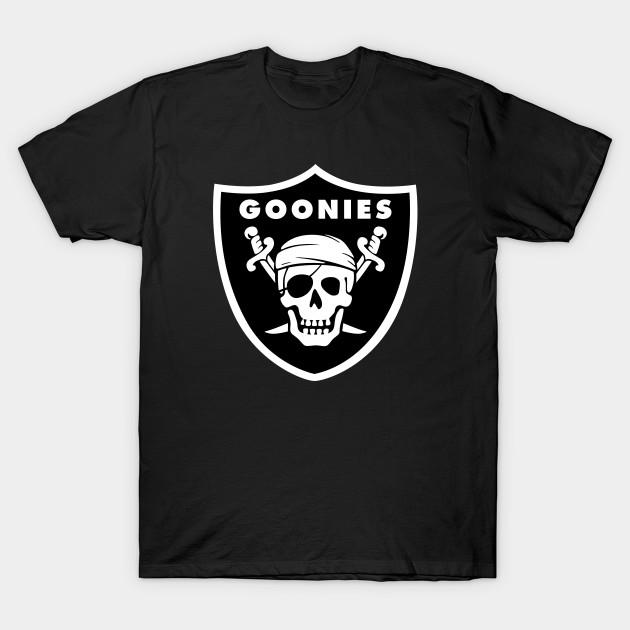 

Чоловіча чорна футболка з принтом Goonies, друк на папері для перенесення без вирізання, бавовняна футболка M чорний