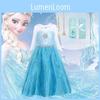 Elsa Prinzessinnenkleid für Mädchen Halloween-Kostüm Kinder Märchenkleid
