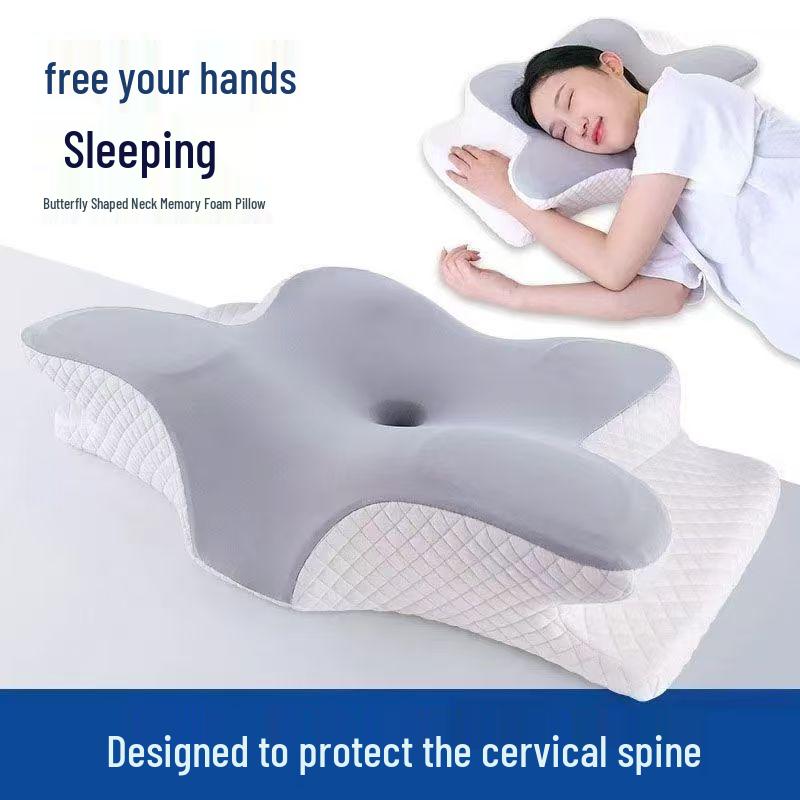 Butterfly Cervical Pillow - Non-Collapsing Memory Foam Neck Support Pillow