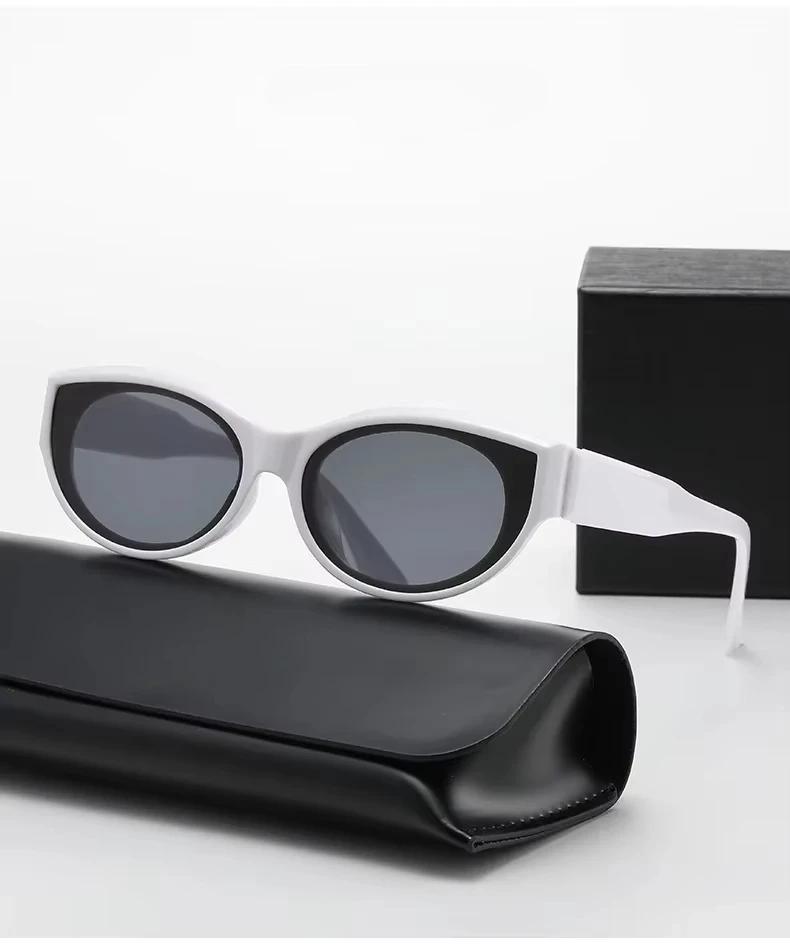 Retro Punk Oval Square Frame Sunglasses UV Protection Unisex Urban Street Fashion Vintage Sunglasses Stylish Eyewear Shades