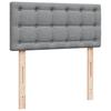 Vidaxl Kontinentalbett Mit Matratze, Hellgrau, Stoff, 90X200 Cm