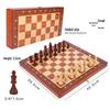 Wooden Magnetic Chess Set: Portable Folding Board Game for Kids & Adults, Perfect for Parent-Child Interaction