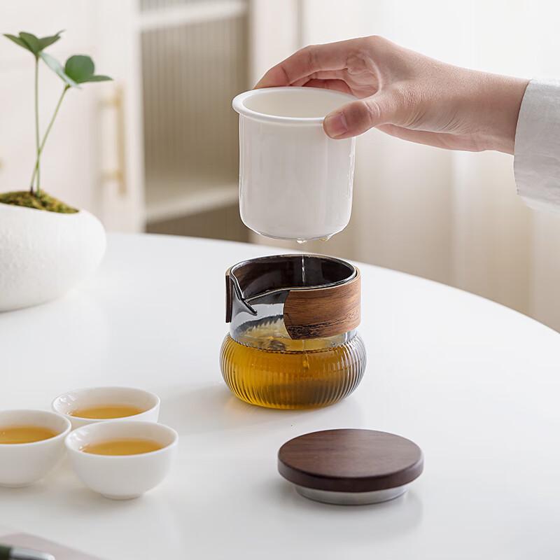 Minimalist Ceramic Travel Tea Set
