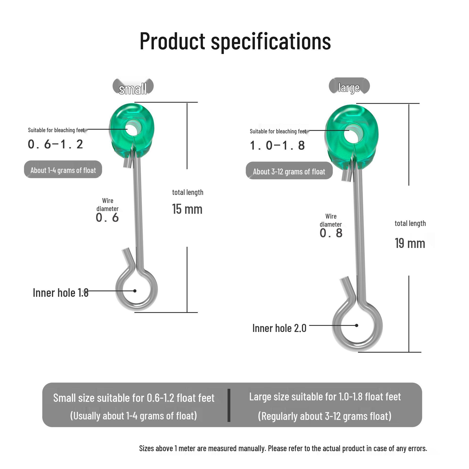

Detachable Anti-Wind, Anti-Current Fishing Float with Stable Hook for Wild or Running Water Small fixed float hook (1-4g floats)