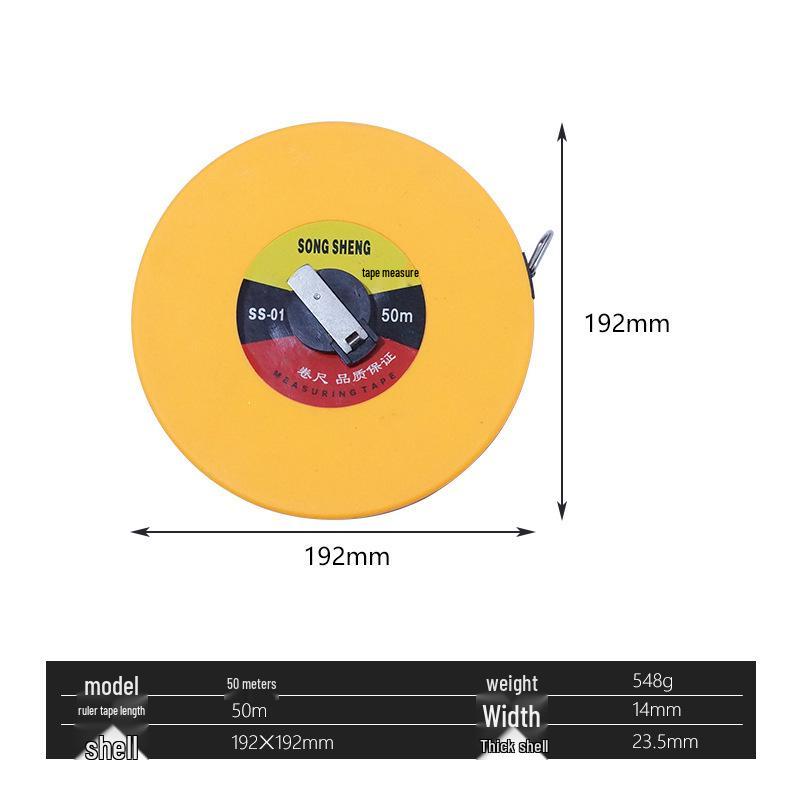 Fiberglass Leather Tape Measure: 1.5m, 10m, 20m, 30m, 50m Soft Ruler Tool