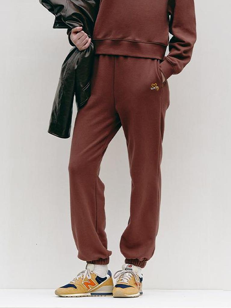 LUVM Logo Sweatpants_Brown