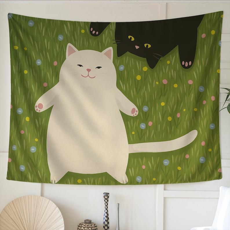 cat tapestry 75x100