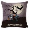 Pillow Case Holiday Party Halloween Horror Bat Office Pillow Case Car Waist Support Cushion Lumbar Pillow